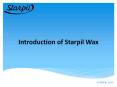 Introduction of Starpil Wax PowerPoint PPT Presentation