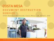 Costa Mesa Industrial Paper Shredder Services