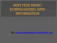 Best free music downloading Apps Information