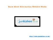 Know About How Auction Websites Works