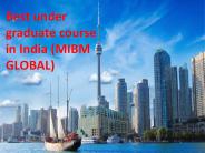 Best under graduate course in India top service