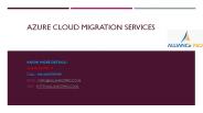 Azure cloud migration solution & Data Migration Services