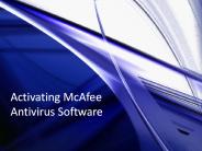 Activating McAfee Antivirus Software
