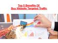 Top 5 Benefits Of Buy Website Targeted Traffic