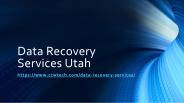 Data Recovery Services in Utah