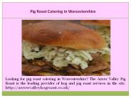 Hog Roast Catering In West Midlands