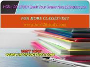 HCS 120 STUDY Seek Your Dream/hcs120study.com