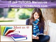 IT 244 TUTORS Marvelous Learning /it244tutors.com