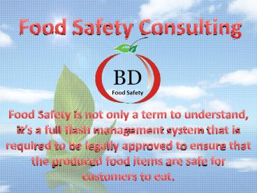 Food Safety Consulting