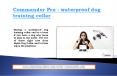 Commander pro - waterproof dog training collar PowerPoint PPT Presentation