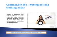 Commander pro - waterproof dog training collar