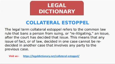 Knowledge of the Legal Industry