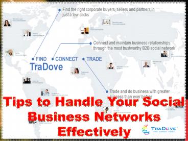 Tips to Handle Your Social Business Networks Effectively