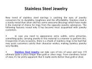 Stainless Steel Jewelry