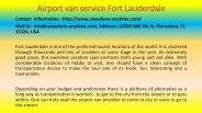 Airport van service Fort Lauderdale