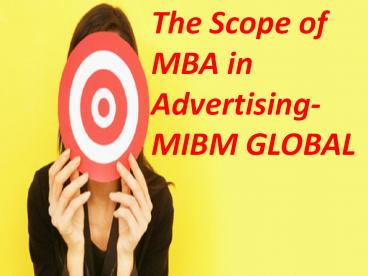 MBA in Advertising
