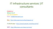 IT Infrastructure Application Support Services | IT Consultants