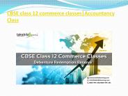 CBSE class 12 commerce classes | Accountancy Class