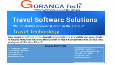 Travel software service in London
