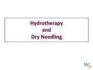 Hydrotherapy and Dry Needling