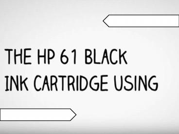 How To Refill HP 61XL Black Ink Cartridge