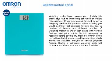 Cost of weighing machine