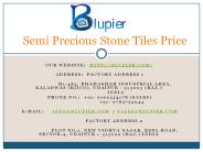 Semi Precious Stone Tiles Price