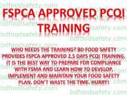 FSPCA Approved PCQI Training