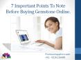 7 Important Points To Note Before Buying Gemstone Online