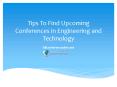 Guide to Find Upcoming Conference Alerts PowerPoint PPT Presentation