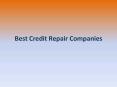 Best Credit Repair Companies PowerPoint PPT Presentation