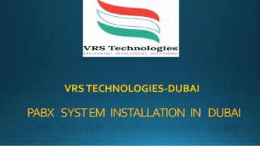 PABX system installtion Dubai
