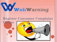 Register Consumer Complaint Online