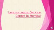 Lenovo Laptop Service Center in Mumbai