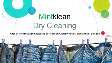 Professional London Laundry - Mintklean