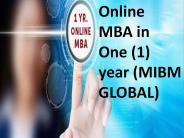 Online MBA in One (1) year Apply online