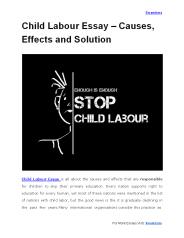 child labour essay