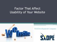 5 Factors that Affect Usability of Your Website