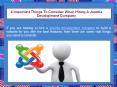 4 Important Things To Consider When Hiring A Joomla Development Company PowerPoint PPT Presentation