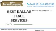 Fence Company Dallas Texas