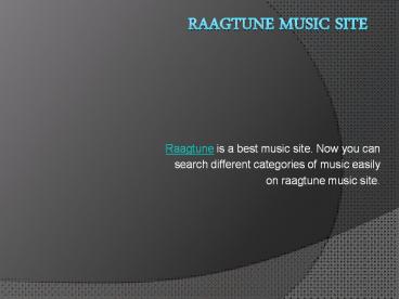 Raagtune Music Site