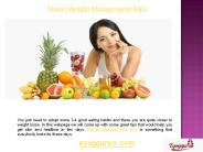 Weight Management Tips