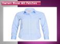 Damen Bluse Mit Patches PowerPoint PPT Presentation