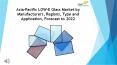 Asia-Pacific LOW-E Glass Market by Manufacturers, Regions, Type and Application, Forecast to 2022 PowerPoint PPT Presentation