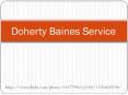 Doherty Baines Service PowerPoint PPT Presentation