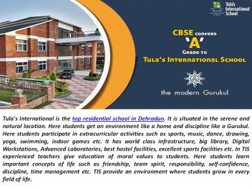 Top Residential School in Dehradun