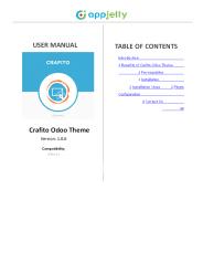 User Manual For Crafito Odoo Theme