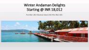 Winter Amazing Delights - Andaman Tour Packages with SOTC Holidays