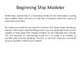 Beginning Ship Modeler PowerPoint PPT Presentation