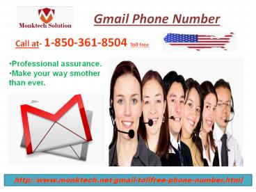 Improve your venture per Gmail Phone Number 1-850-361-8504